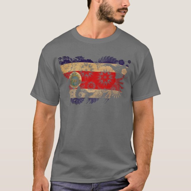 Camiseta Bandeira de Costa Rica (Frente)