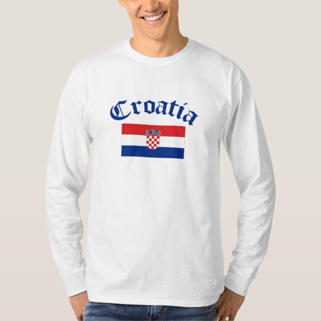 Camiseta Bandeira de Croatia (Frente)