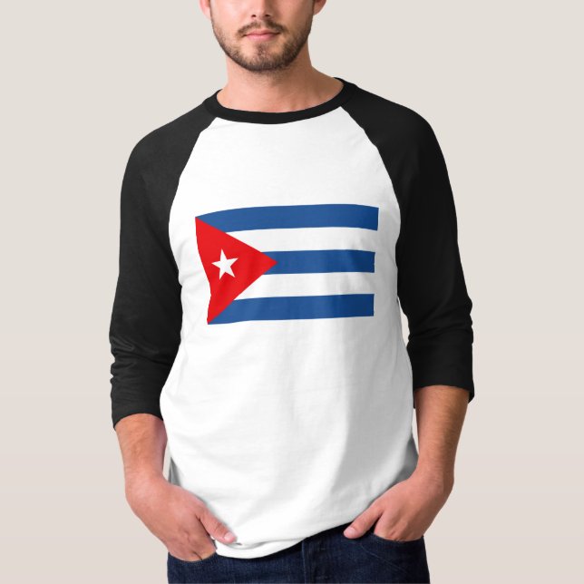 Camiseta Bandeira de Cuba (Frente)