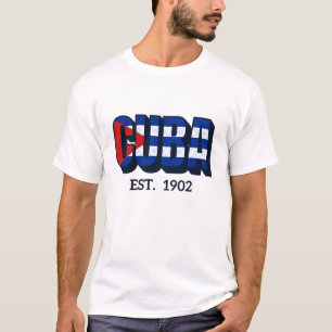Camiseta bandeira de Cuba