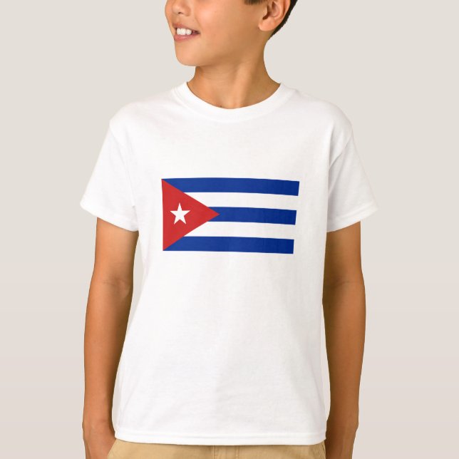 Camiseta Bandeira de Cuba (Frente)