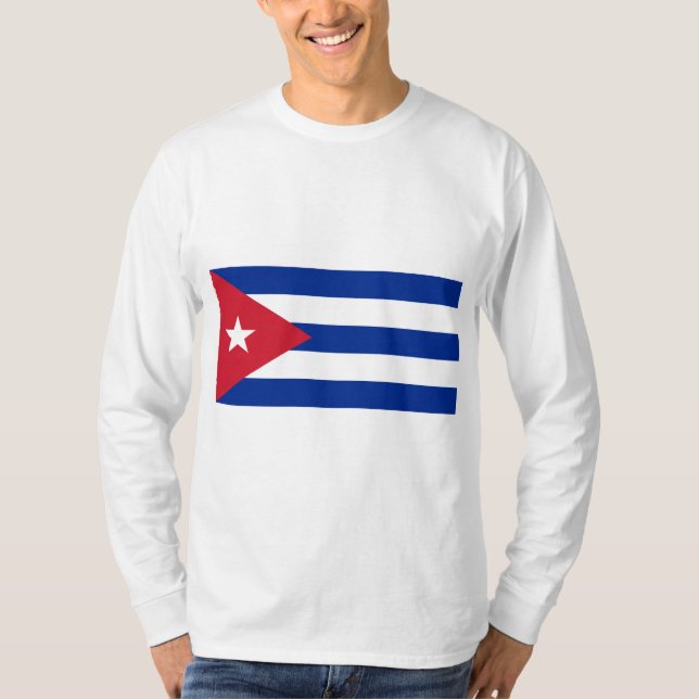 Camiseta Bandeira de Cuba (Frente)