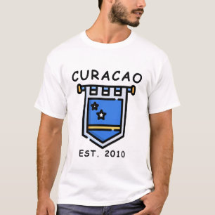 Camiseta bandeira de Curaçao