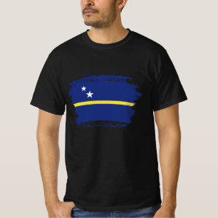 Camiseta bandeira de Curaçao