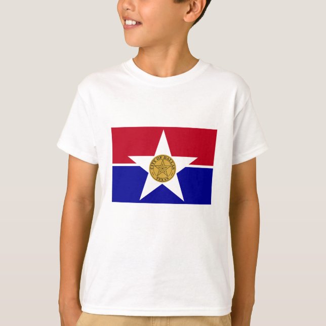 Camiseta Bandeira de Dallas (Frente)