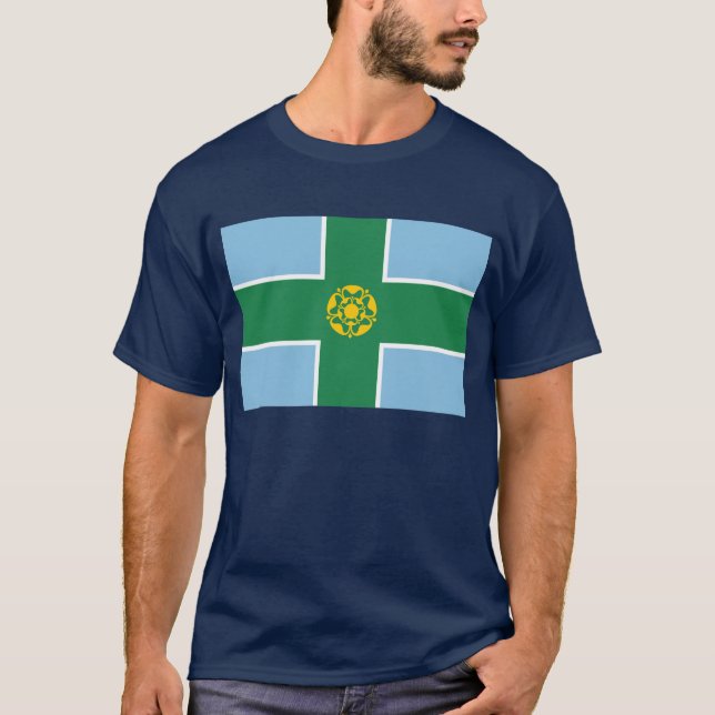 Camiseta Bandeira de Derbyshire (Frente)
