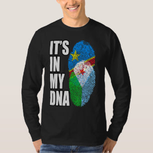 Camiseta Bandeira De DNA Mistura Democrática Congolesa E Ji