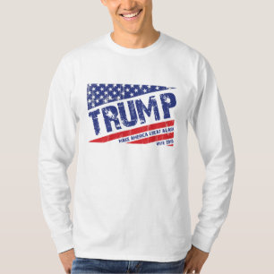 Camiseta Bandeira de Donald Trump E.U.