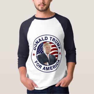 Camiseta Bandeira de Donald Trump E.U.