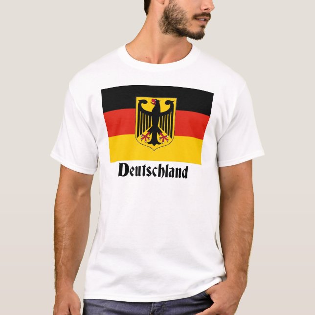 Camiseta Bandeira de Eagle da alemanha (Frente)