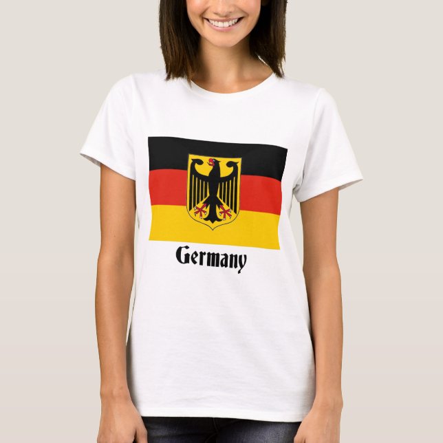Camiseta Bandeira de Eagle do alemão (Frente)
