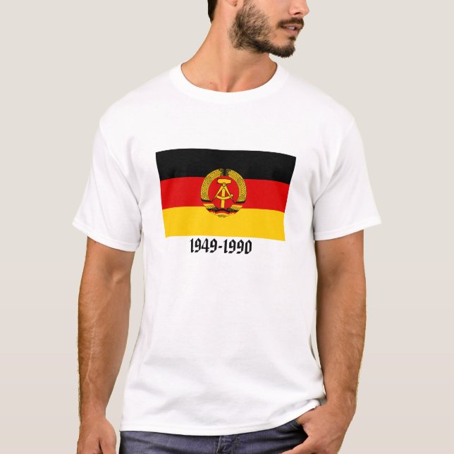 Camiseta Bandeira de East Germany (Frente)