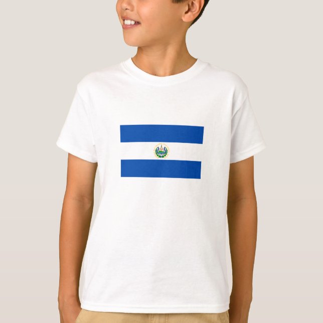 Camiseta Bandeira de El Salvador (Frente)