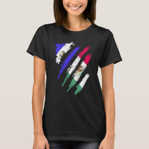 Camiseta Bandeira de El Salvador Cultivado no México Patrio