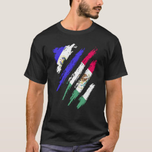 Camiseta Bandeira de El Salvador Cultivado no México Patrio
