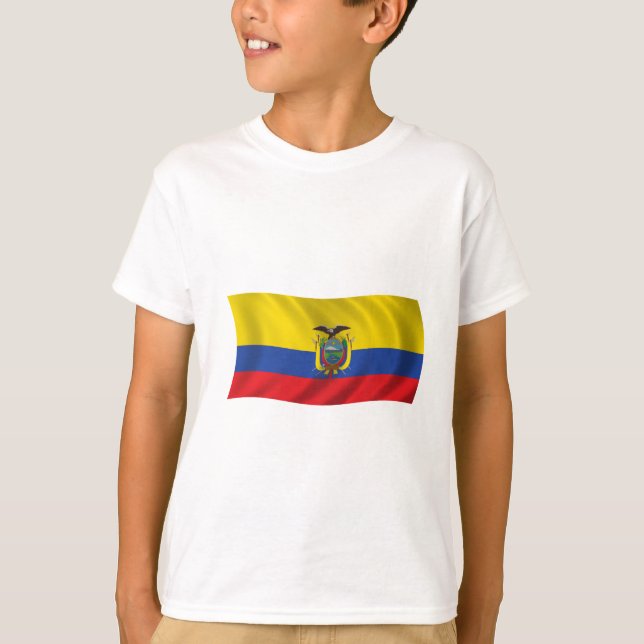 Camiseta Bandeira de Equador (Frente)