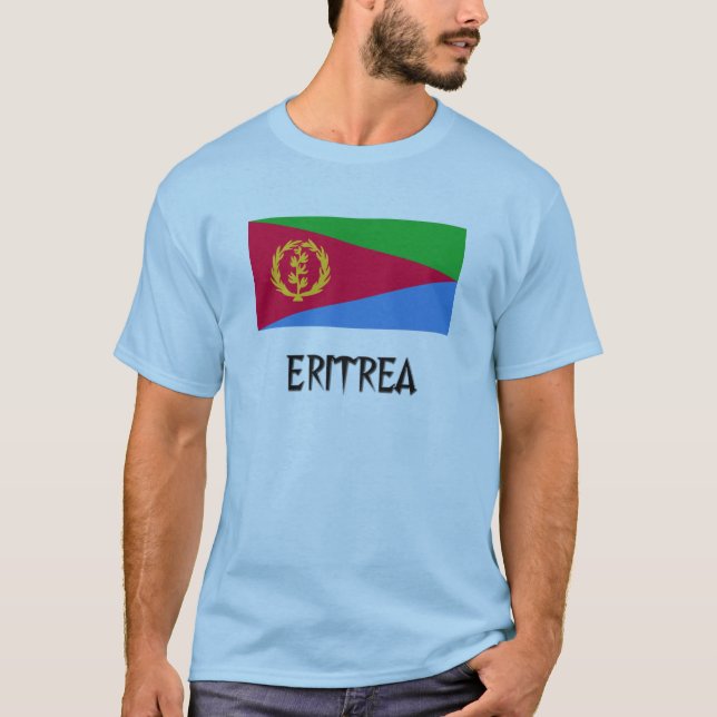 Camiseta Bandeira de Eritrea (Frente)
