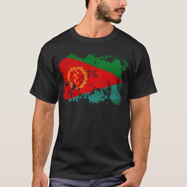 Camiseta Bandeira de Eritrea (Frente)
