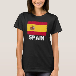 Camiseta Bandeira de espanha de apoio às Pessoas espanholas