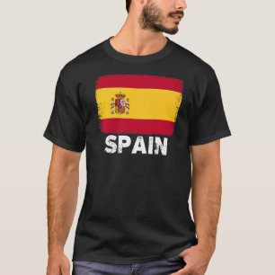 Camiseta Bandeira de espanha de apoio às Pessoas espanholas