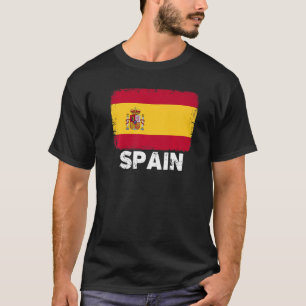 Camiseta Bandeira de espanha de apoio às Pessoas espanholas