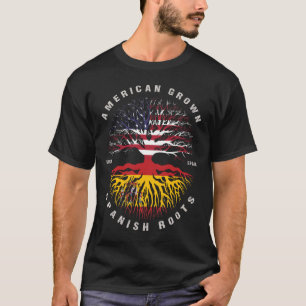 Camiseta Bandeira de Espanha de Raízes Espanholas American