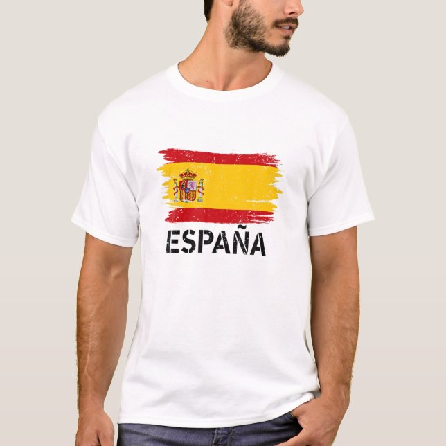 Camiseta Bandeira de Espanha Espana Merchandise Patrimônio  (Frente)