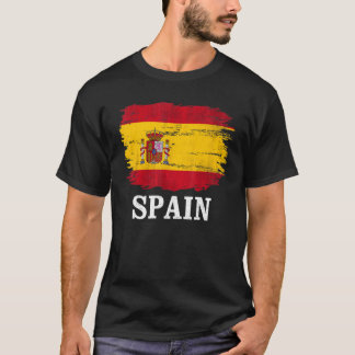Camiseta Bandeira De Espanha Vintage Para Espanhol