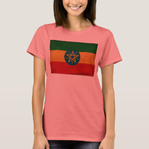 Camiseta Bandeira de Etiópia