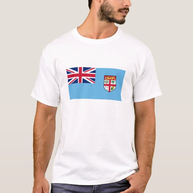 Camiseta Bandeira de Fiji (Frente)