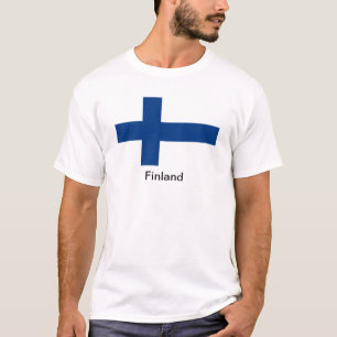 Camiseta Bandeira de Finlandia