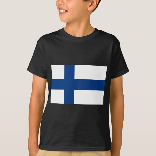 Camiseta Bandeira de Finlandia (lippu de Suomen, flagga de