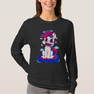 Camiseta Bandeira de Fogo de Dragão Bissexual Orgulho LGBT 