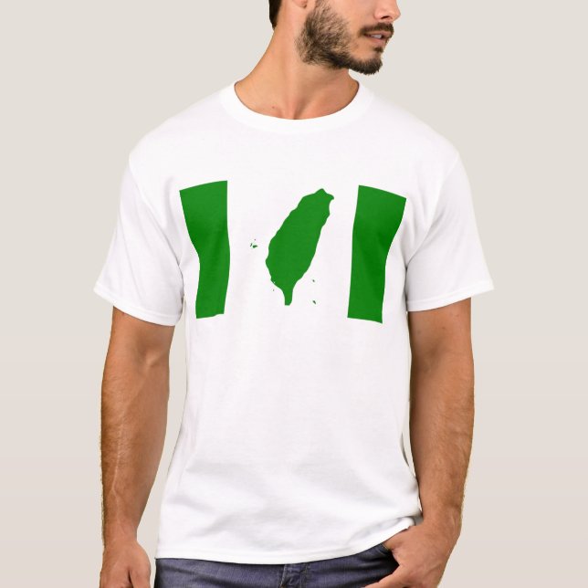 Camiseta Bandeira de Formosa independente - 臺灣獨立運動 - 台灣獨立運動 (Frente)