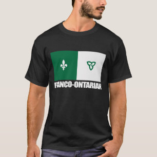 Camiseta Bandeira de Franco-Ontarian