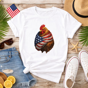 Camiseta Bandeira de Frango Americana