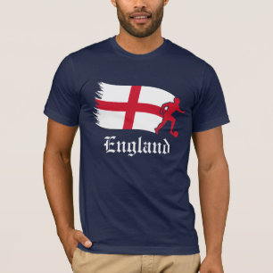 Camiseta Bandeira de Futebol da Inglaterra