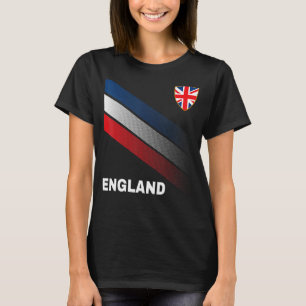 Camiseta Bandeira De Futebol Da Inglaterra Para Homens Mulh