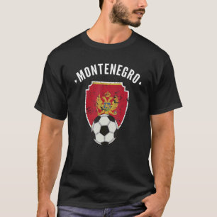 Camiseta Bandeira de Futebol do Montenegro Orgulho monteneg
