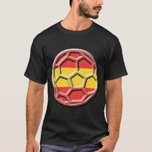 Camiseta Bandeira de futebol espanha para fãs patrióticos e