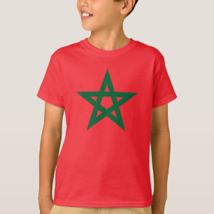 Camiseta Bandeira de futebol marroquina