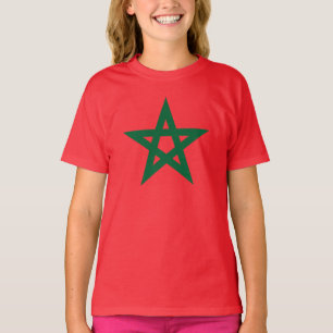 Camiseta Bandeira de futebol marroquina