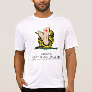 Camiseta Bandeira de Gadsden do canadense