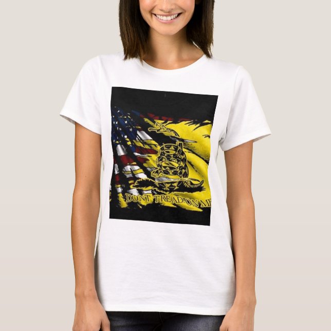 Camiseta Bandeira de Gadsden - liberdade ou morte (Frente)