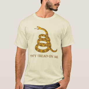 Camiseta bandeira de gadsden - não pise em mim