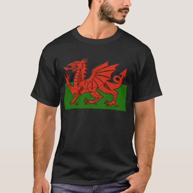 Camiseta Bandeira de Galês (Frente)