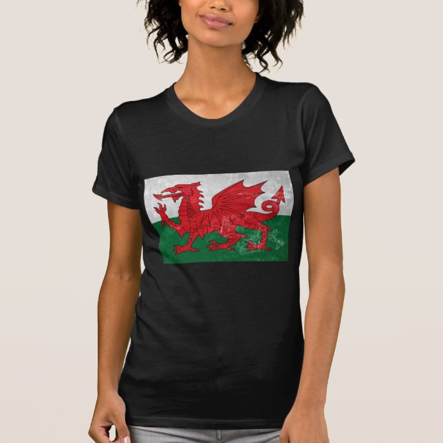 Camiseta Bandeira de Galês (Frente)