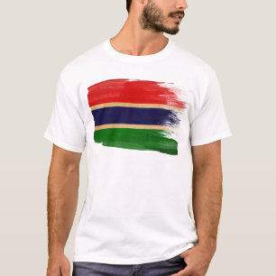 Camiseta Bandeira de Gambia