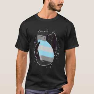 Camiseta Bandeira de Gato Demiboy Não-binário Transgênero L