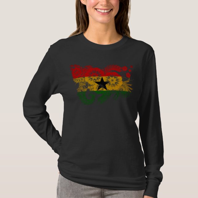 Camiseta Bandeira de Ghana (Frente)